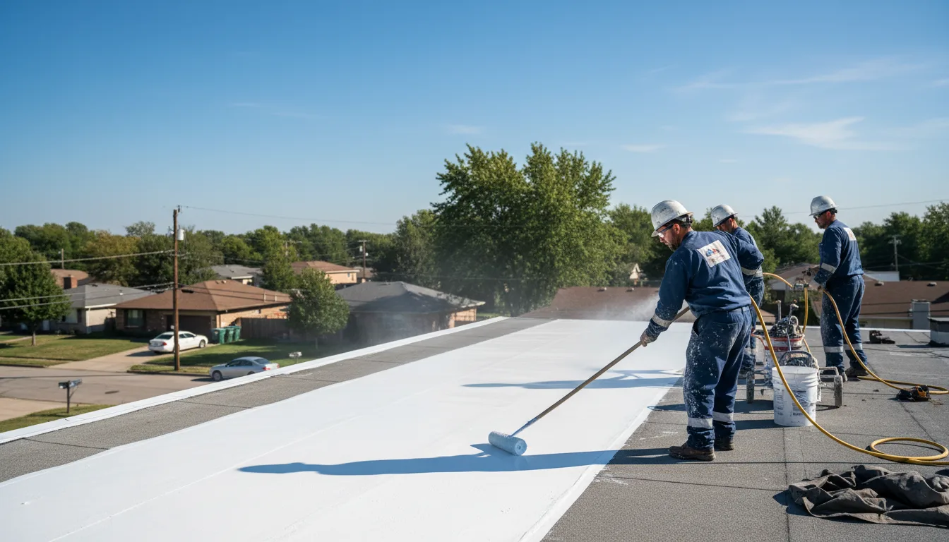 Commercial roof coating in Hebron, OH near me